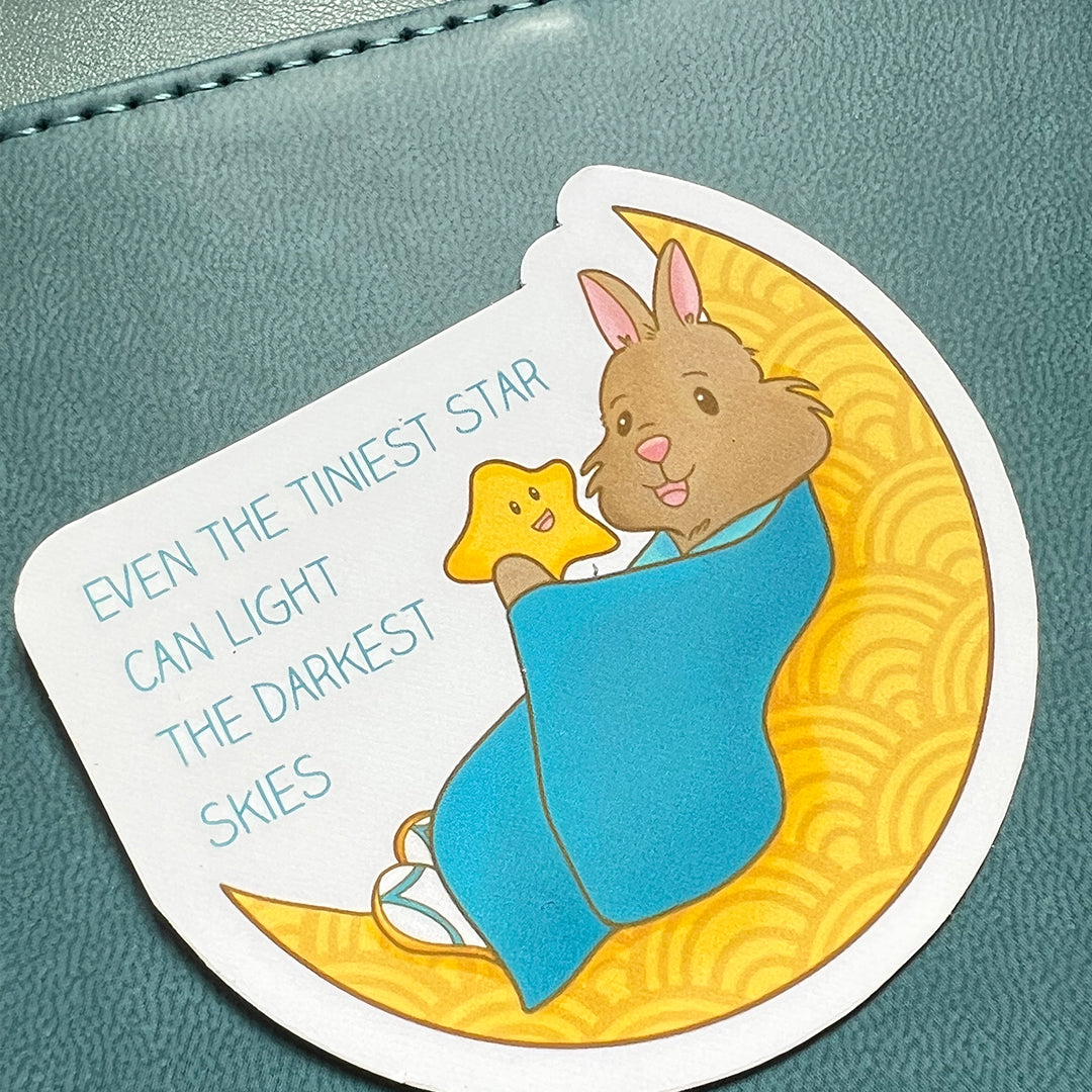 Tiny Ted & The Wishing Star Moon Sticker