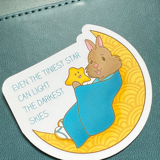 Tiny Ted & The Wishing Star Moon Sticker