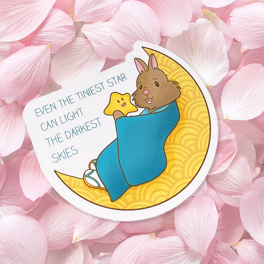 Tiny Ted & The Wishing Star Moon Sticker