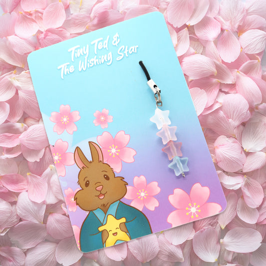 Tiny Ted & The Wishing Star Kawaii Phone Charm